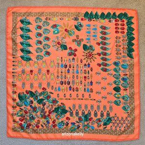 Rare Echo Silk Bug Scarf Insect Beetle Scarf Entomology Hand Rolled